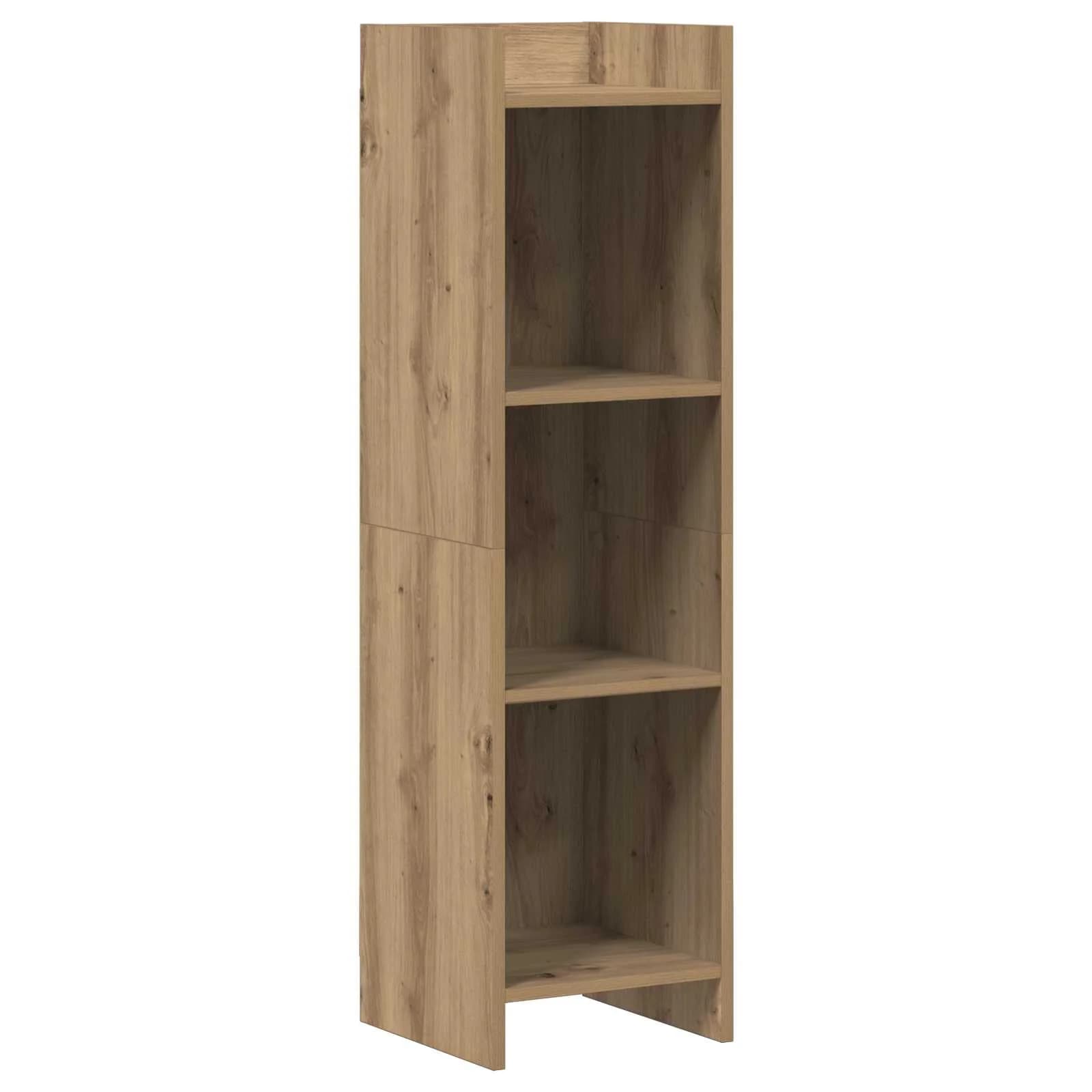 Knjižna omara 3 nivojev 30 x 30 x 111 cm Inženirski les - slika 2