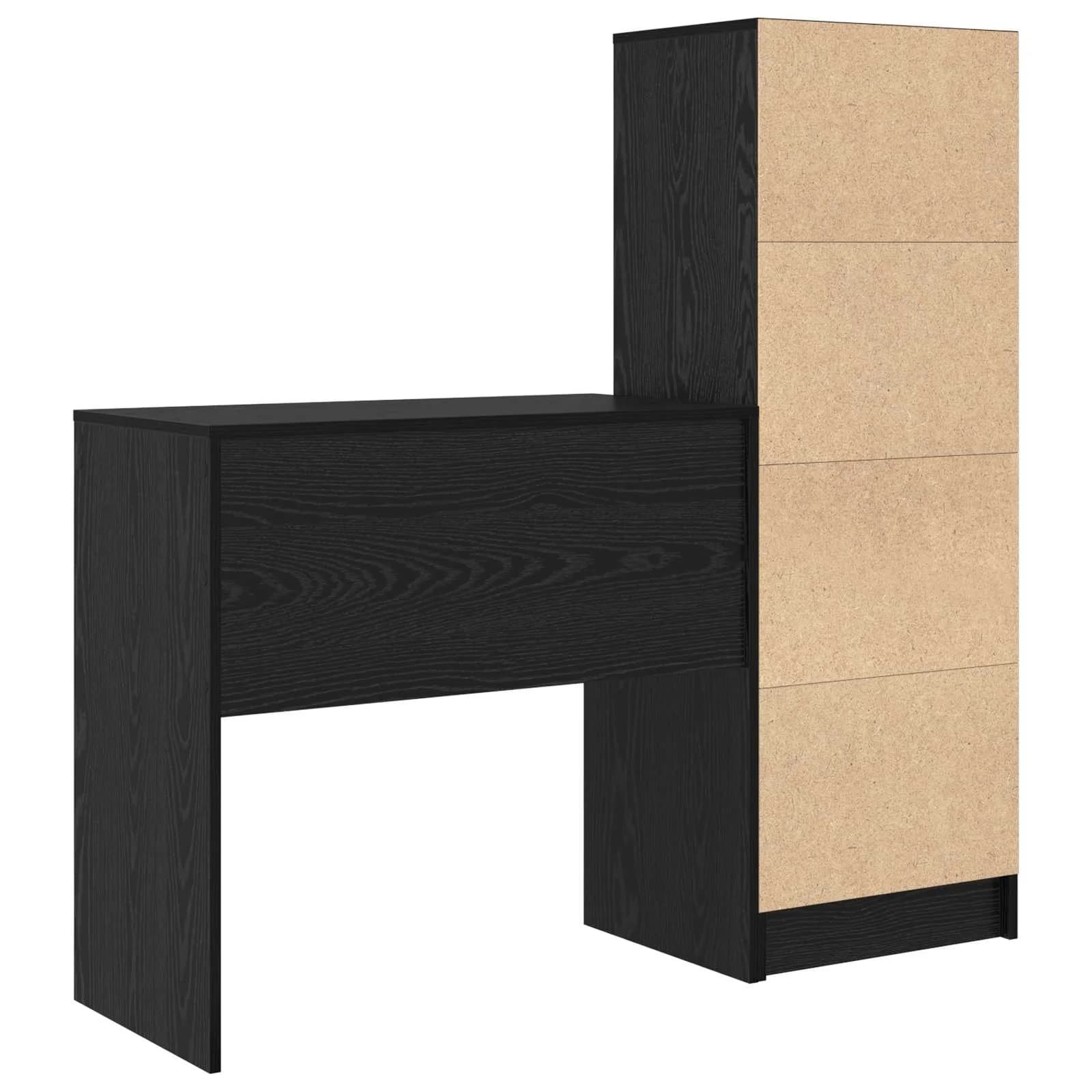 Miza Črna Orehovina 125,5 x 40 x 127 cm 2 kos - slika 9