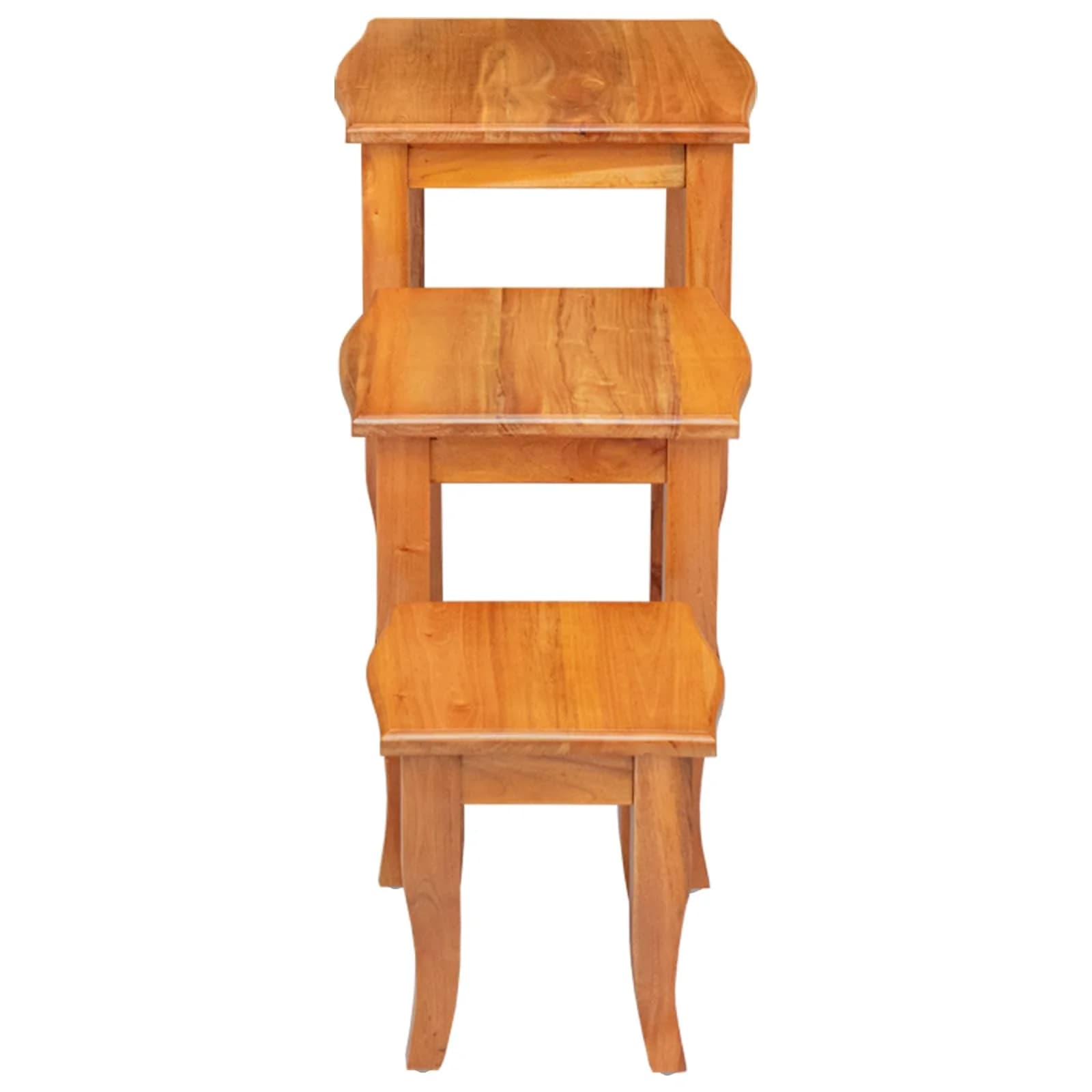 Nesting stranske mize 3 kos Naravna 60 x 45 x 60,5 cm - slika 8