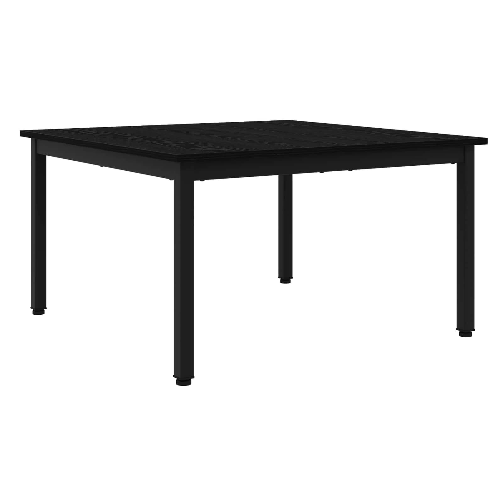 Klubska miza Črna Orehovina 80 x 80 x 45 cm Inženirski les - slika 2