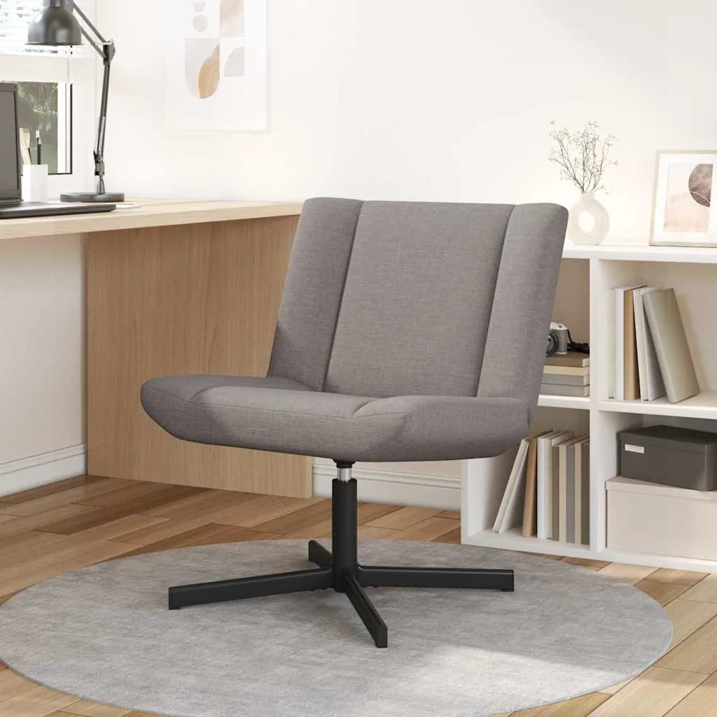 Vrtljiv stol Taupe 63 x 75 x 76 cm blago
