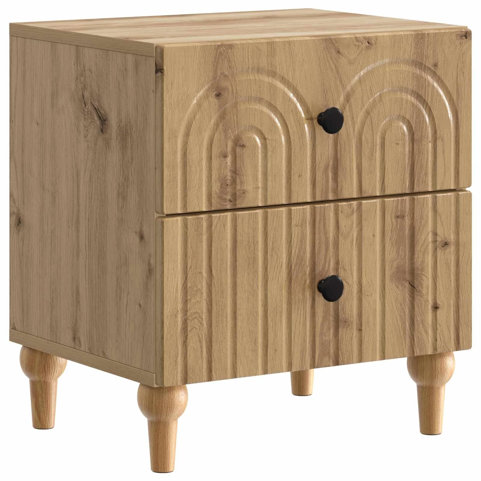 Nočna omarica 2 kos Artisan hrast 43 x 34,5 x 48 cm - slika 5