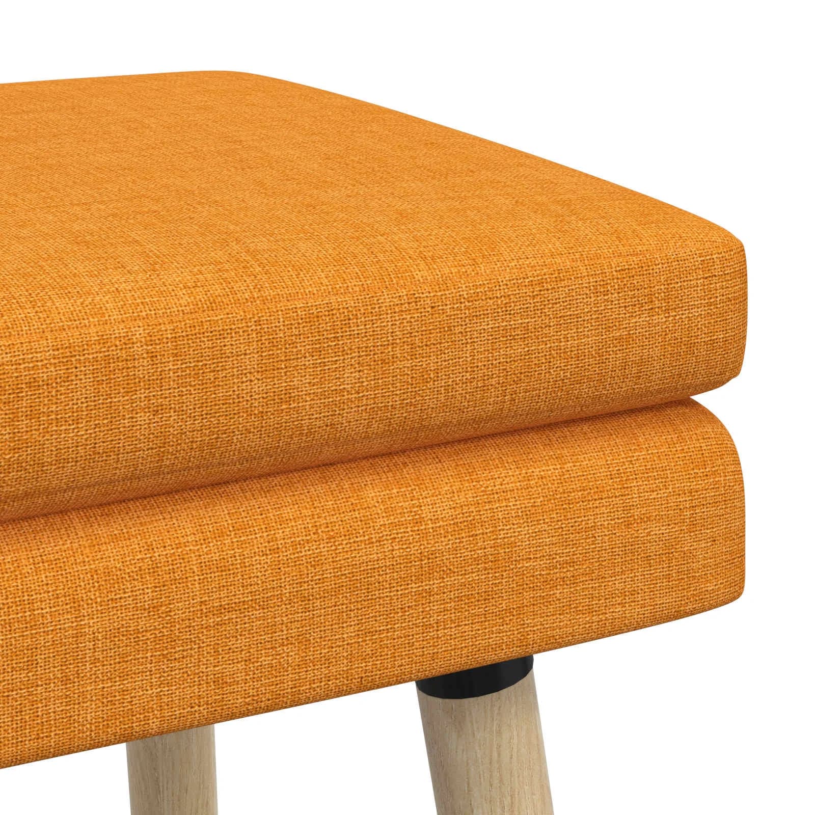 Dvojna klop Temno rumena 60 x 40 x 46 cm Blago - slika 6