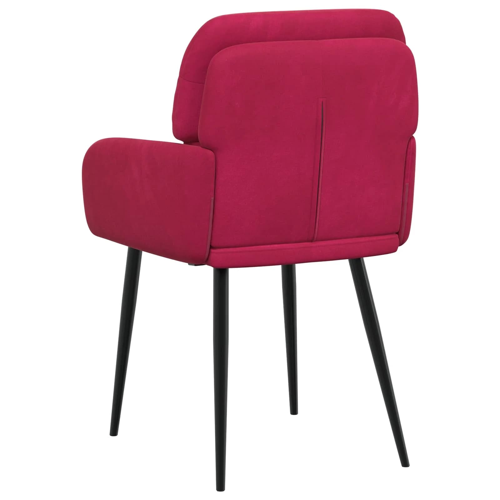 Jedilni stoli 4 kos Žamet Vinorodna rdeča 59 x 59,5 x 90 cm - slika 5