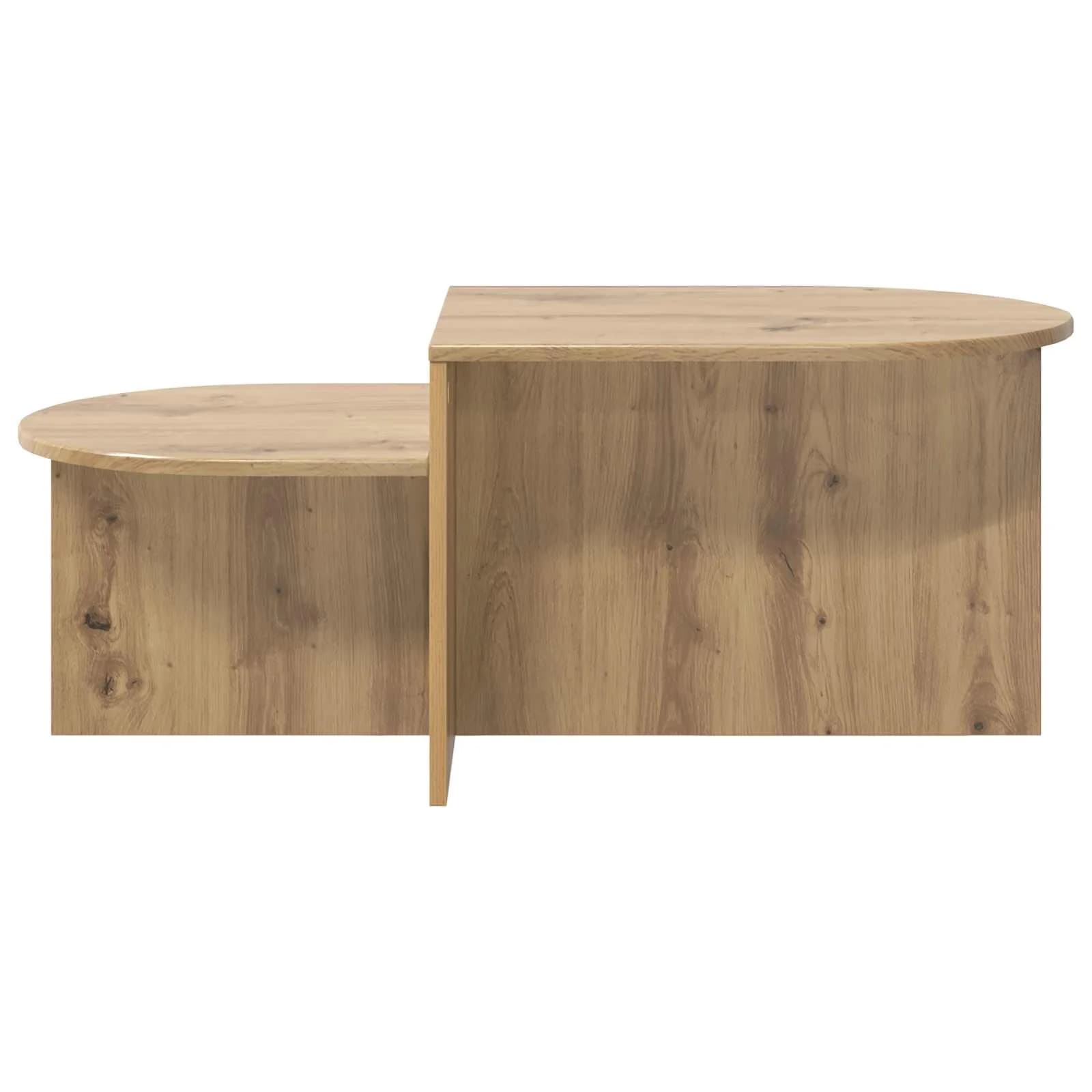 Klubska miza Artisan hrast 100 x 50 x 40 cm Inženirski les - slika 5