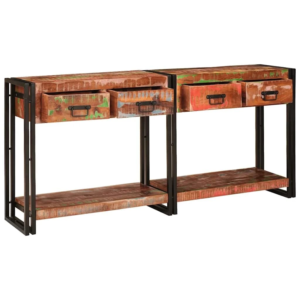 Konzolne mizice 2 kos večbarvno 161 x 33 x 75 cm - slika 3