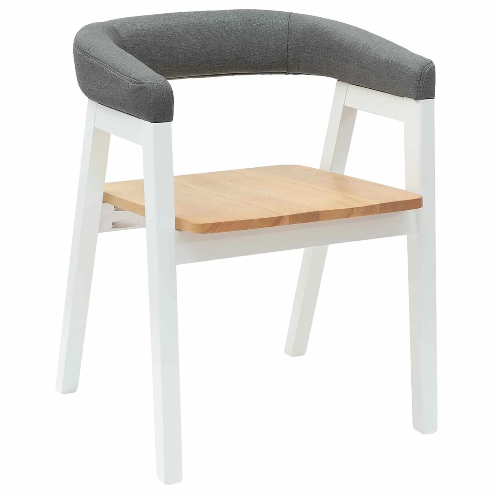 Jedilni stoli 2 kos Masivno gumovo les Bela 54 x 57 x 73 cm - slika 4