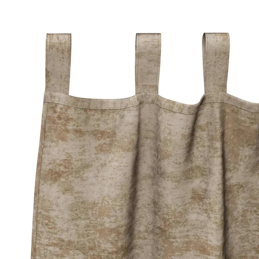 Velvete zavese 2 kos Šampanjec 140 x 140 cm Žamet - slika 5