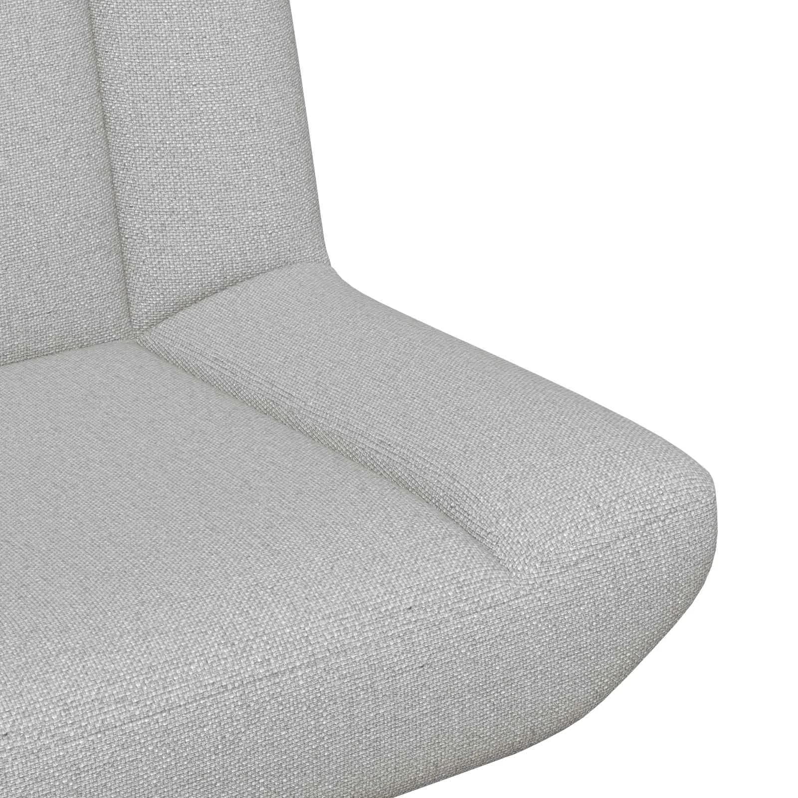 Vrtljiv stol Oblačno siva 63 x 75 x 76 cm blago - slika 7