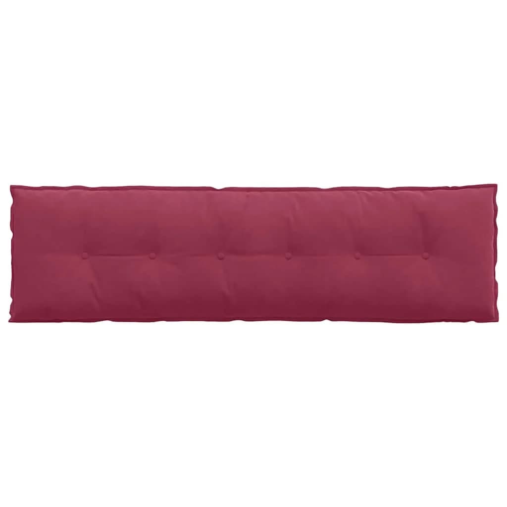 Poglavni vzglavnik Vinorodna rdeča 180 x 50 cm Žametna tkanina - slika 6