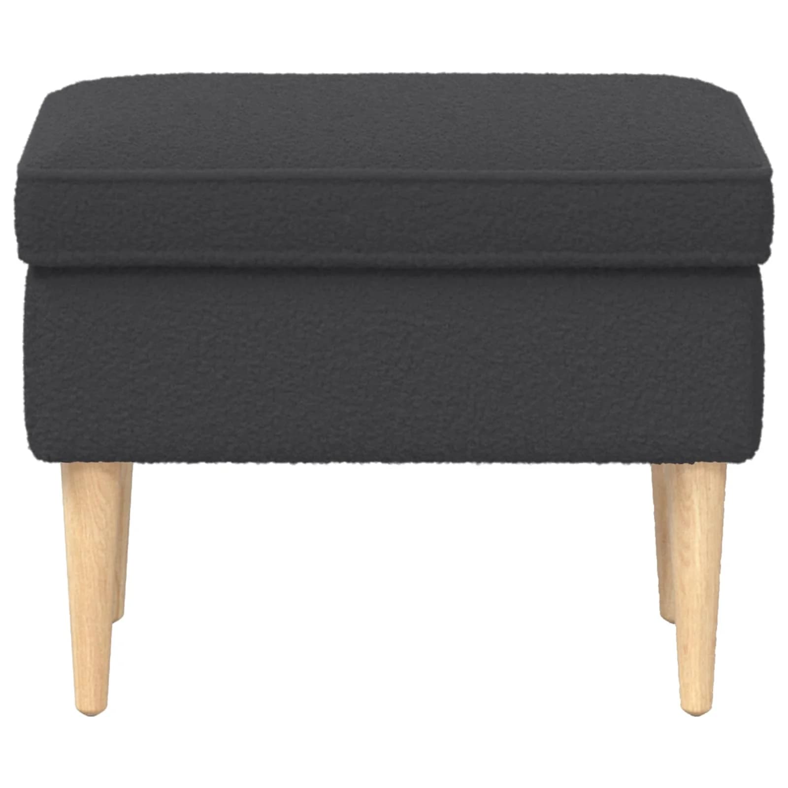 Podnožje Temno siva 55 x 35 x 41 cm Bouclé - slika 3