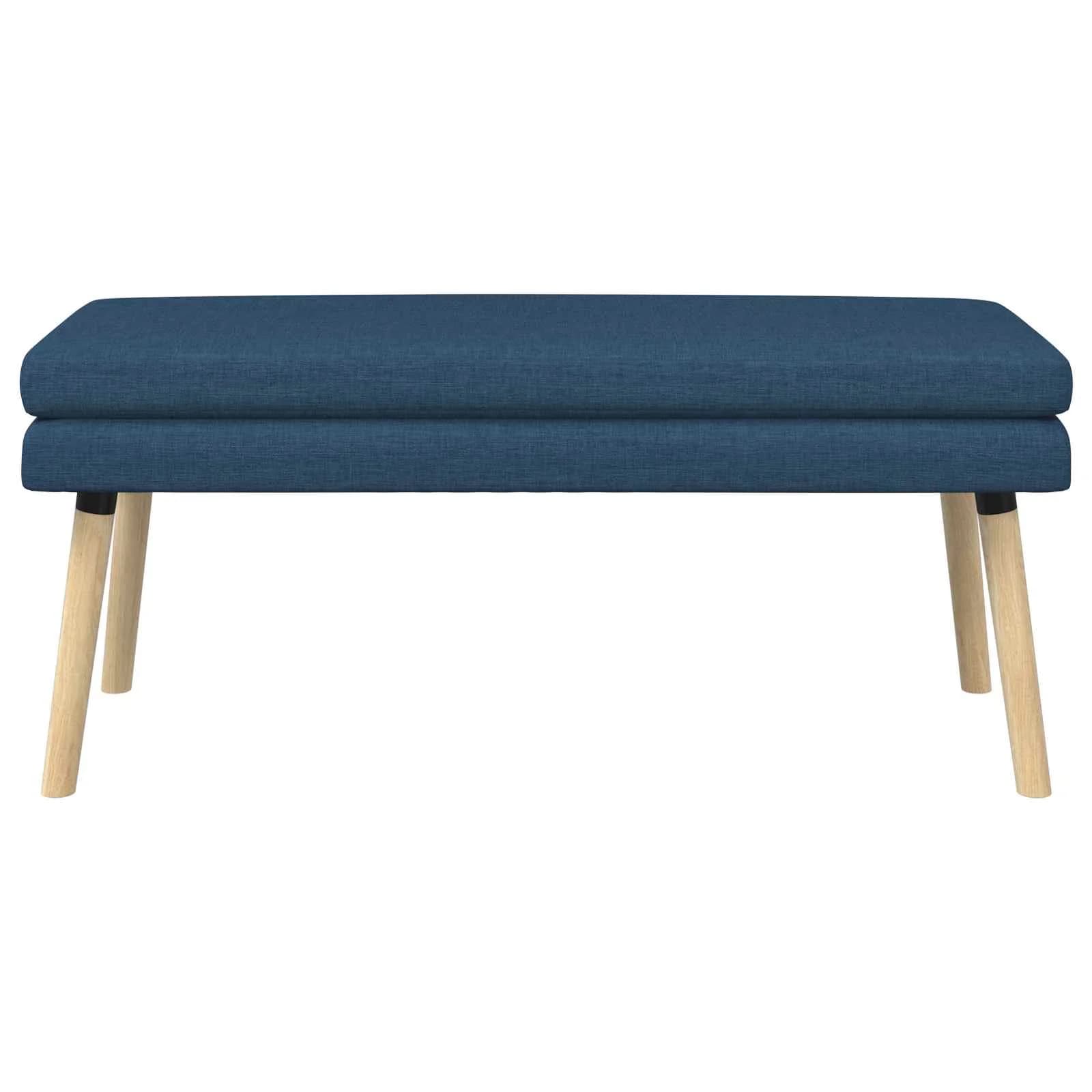 Dvojna klop Modra 110 x 40 x 47 cm Blago - slika 5