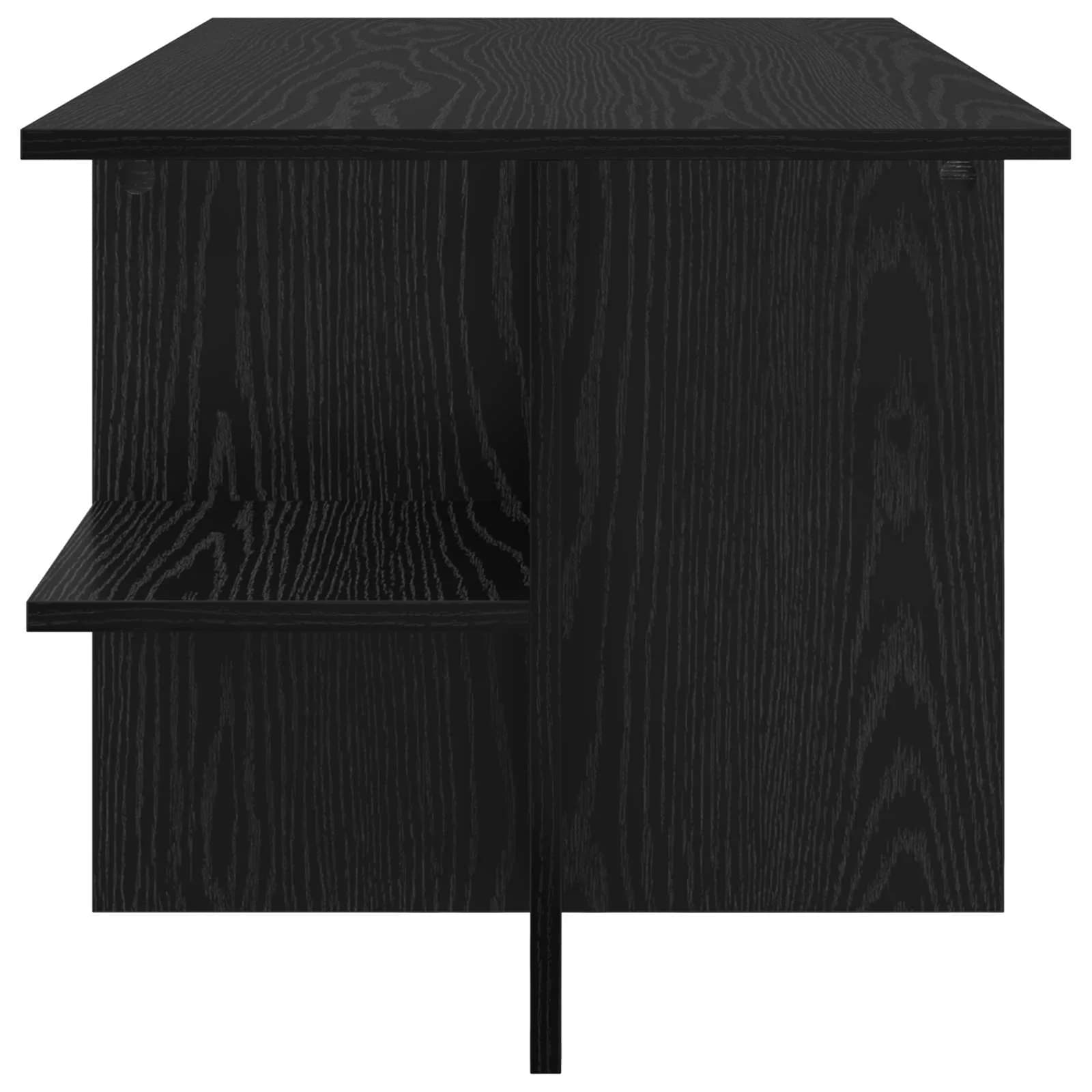 Klubska miza Črni hrast 87 x 50 x 45 cm Konstruirano leseno - slika 6