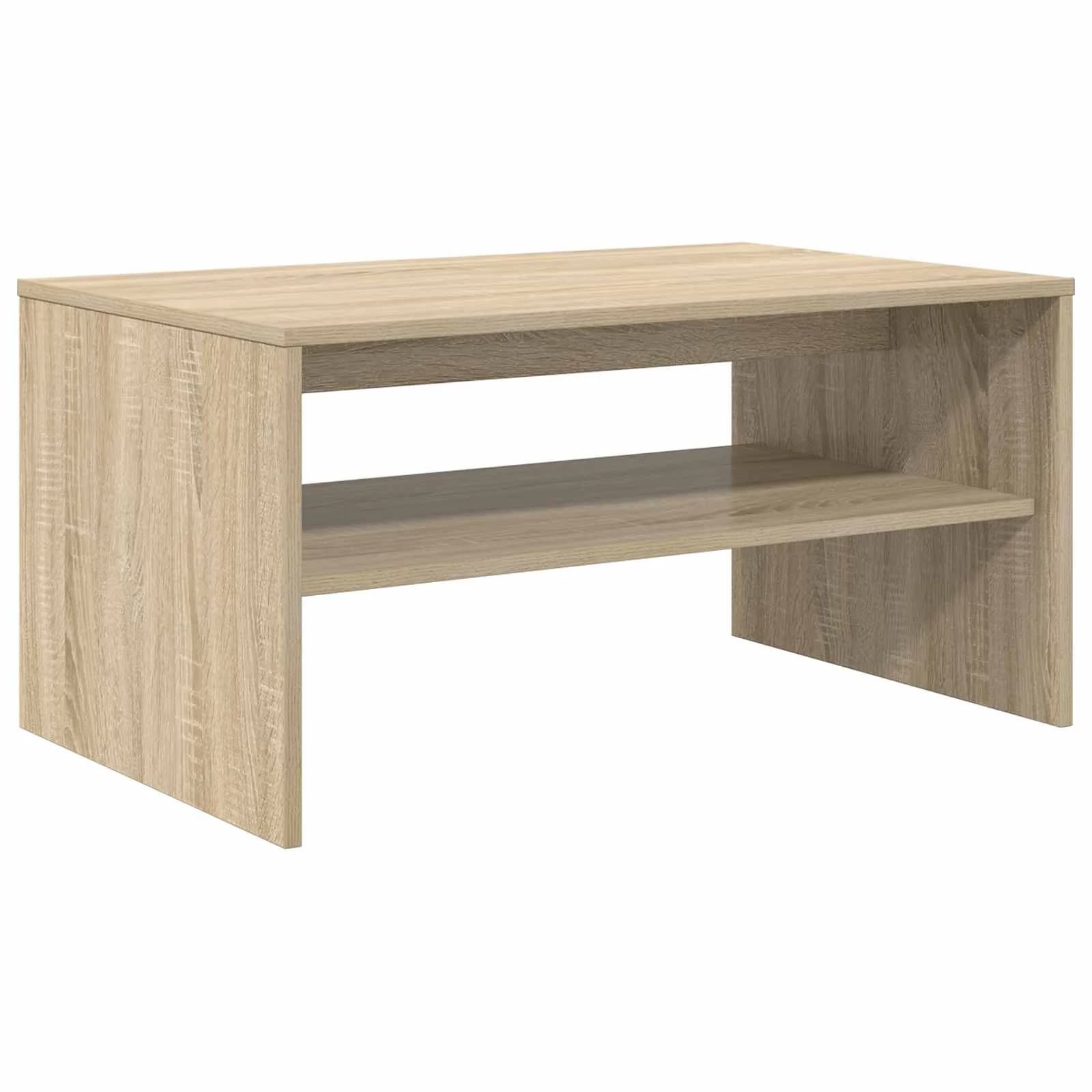 Klubska miza Sonoma hrast 80 x 50 x 40 cm Inženirski les - slika 7