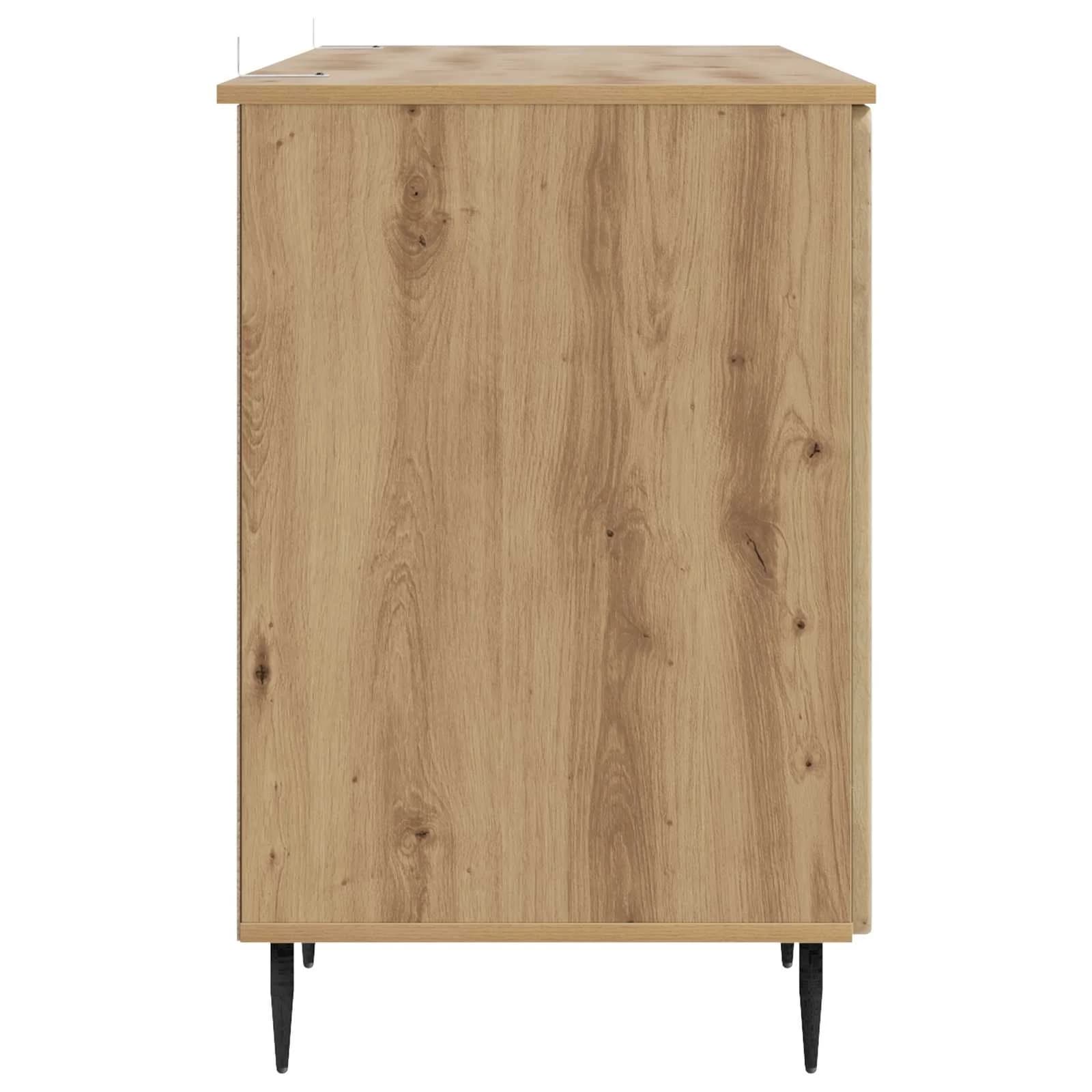 Miza Artisan hrast Inženirski les 142,5 x 50 x 75 cm - slika 6