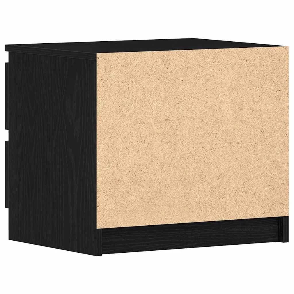 Nočna omarica 2 kos Črna Orehovina 50 x 40 x 43,5 cm - slika 7