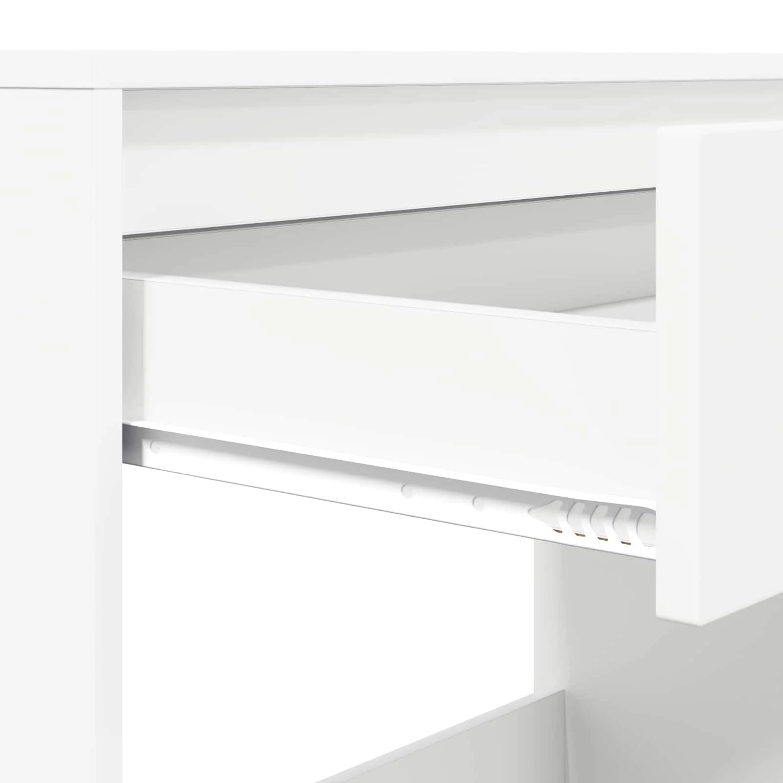 Miza s predalom Bela 100 x 50 x 78 cm Konstruirano leseno - slika 9