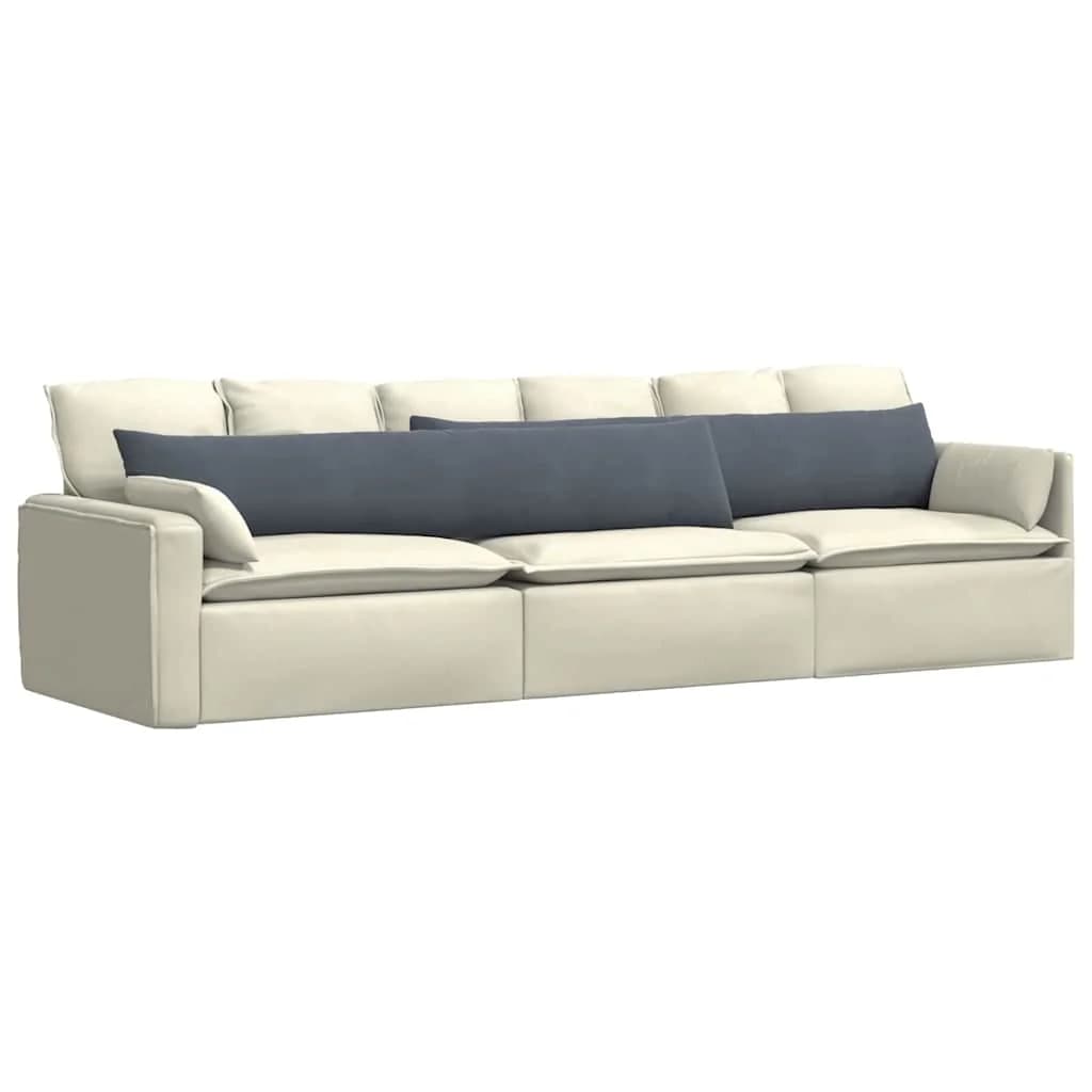Blazine za kavč 2 pcs Temno siva 200 x 40 cm Žametna tkanina - slika 3