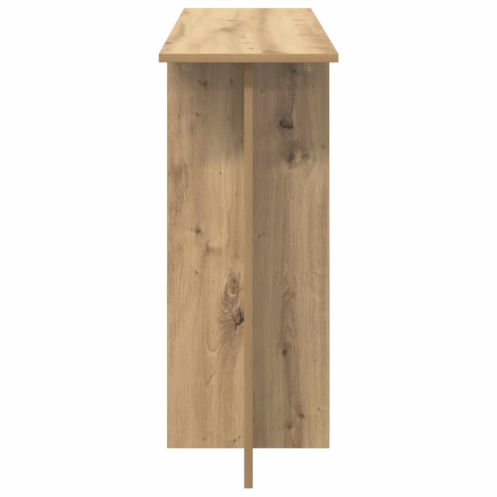 Konzolna miza Artisan hrast 100 x 30 x 75 cm Inženirski les - slika 6