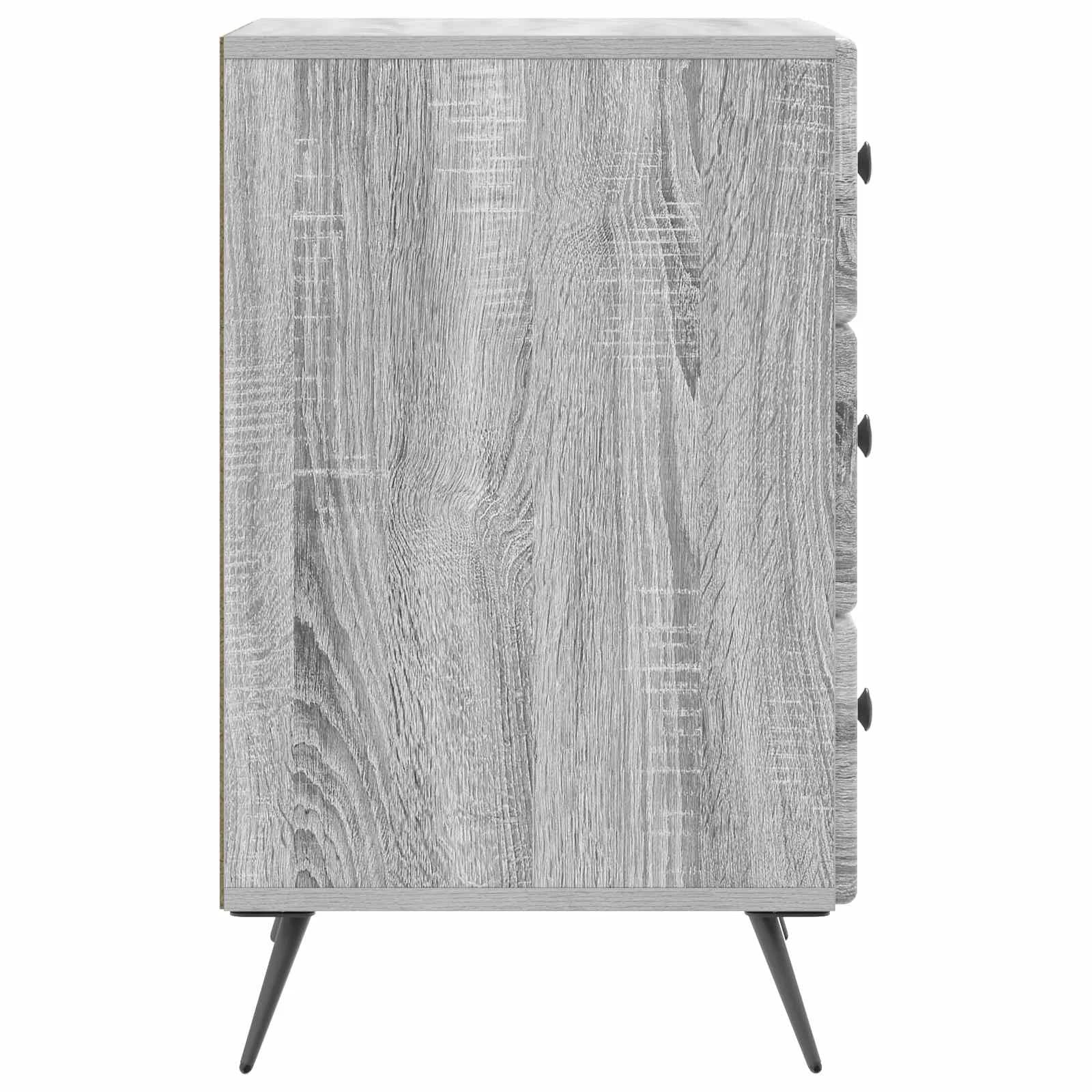 Nočna omarica Siva Sonoma 43 x 41 x 66,5 cm Inženirski les - slika 6