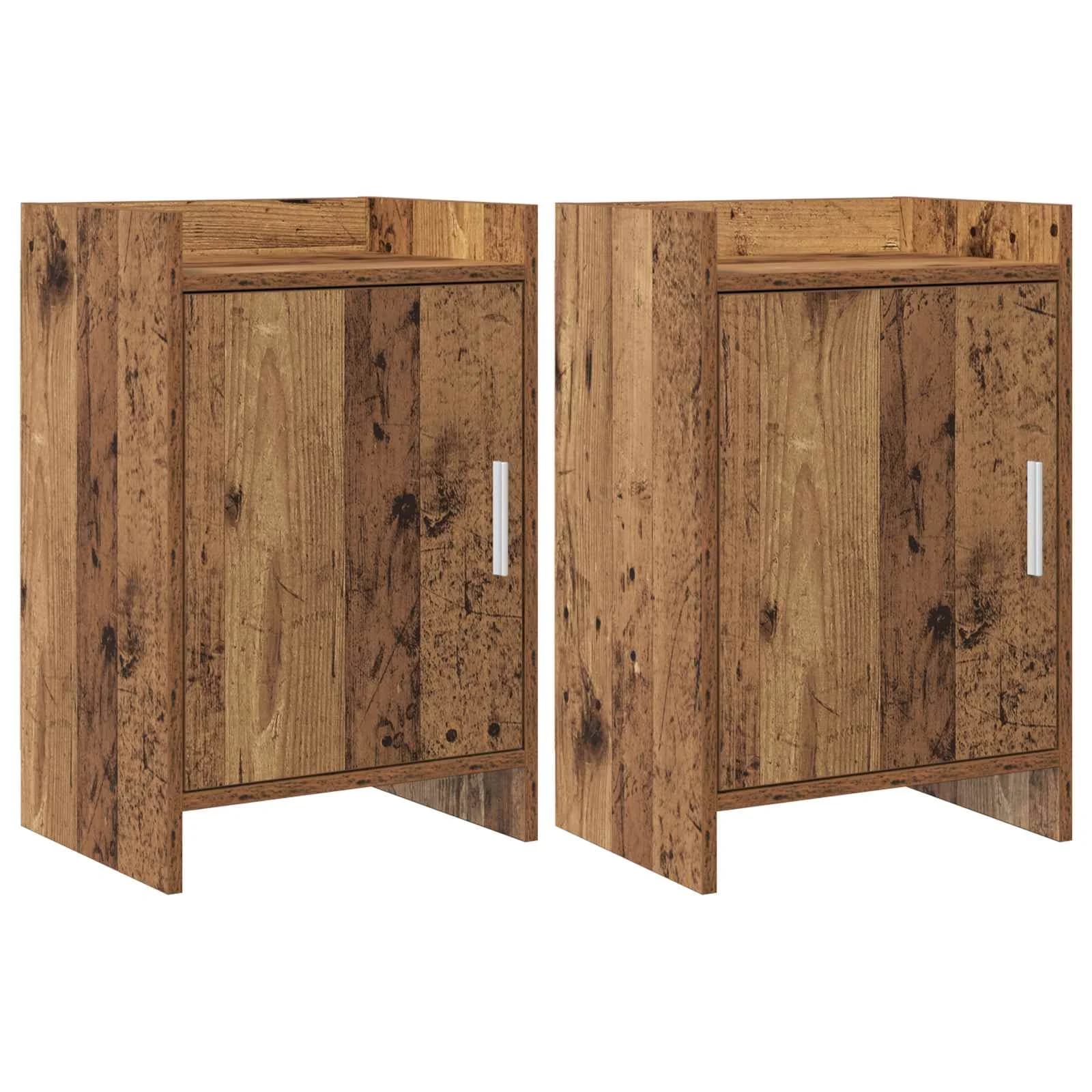 Posteljne mize 2 kos Star les 40 x 30 x 60 cm Inženirski les