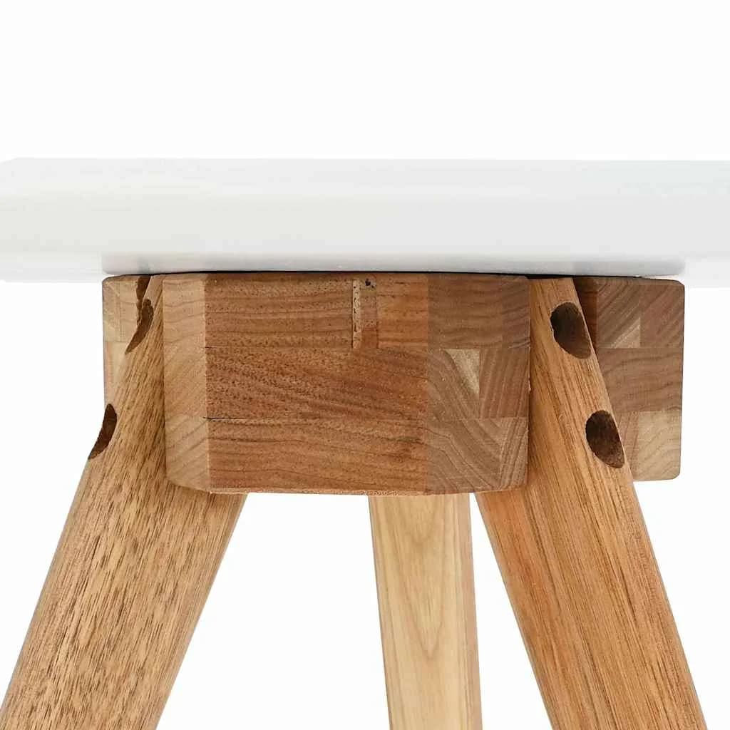 Klubska miza 3 kos Rjava 50 x 50 x 46 cm Masivno orešno les - slika 10