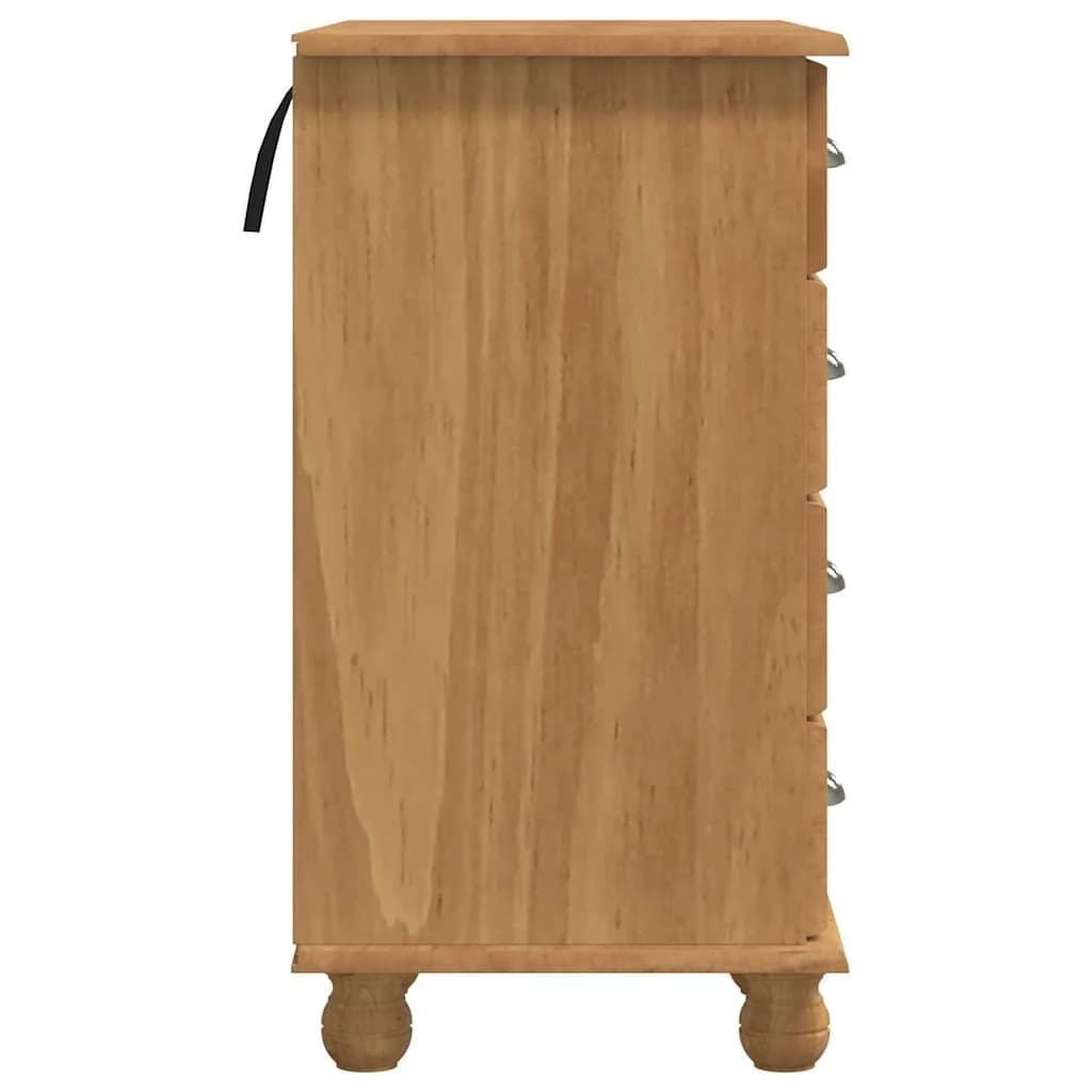 Pisalna miza ASKIM Rjava 95 x 40 x 75 cm Masivno borovo les - slika 6