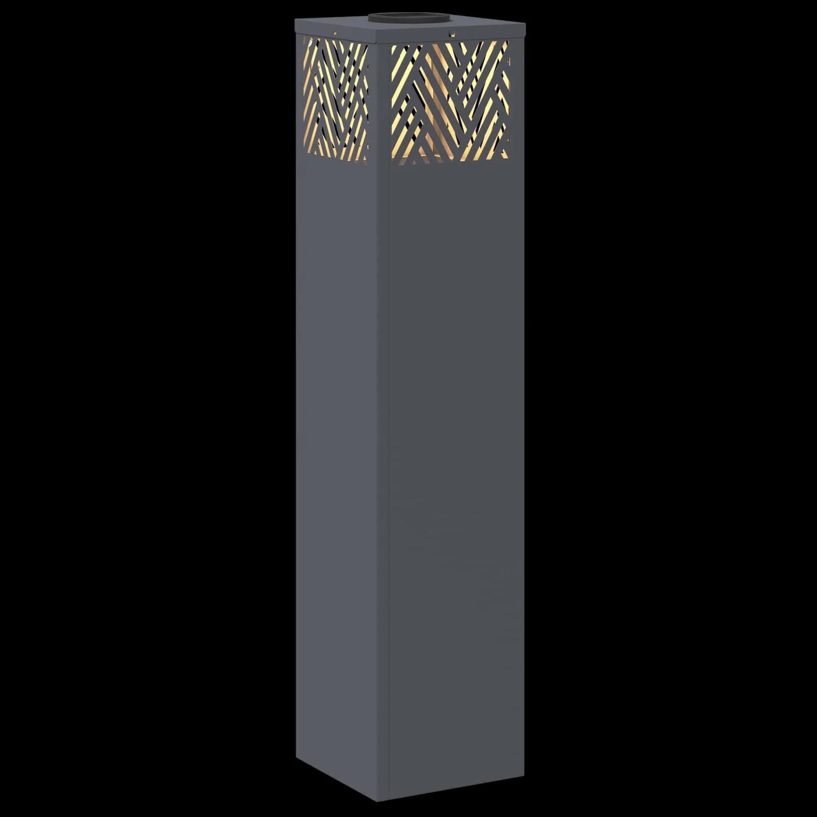 Solarno LED svetilo za pot 2 kos Toplo bela 18 x 18 x 80 cm - slika 12