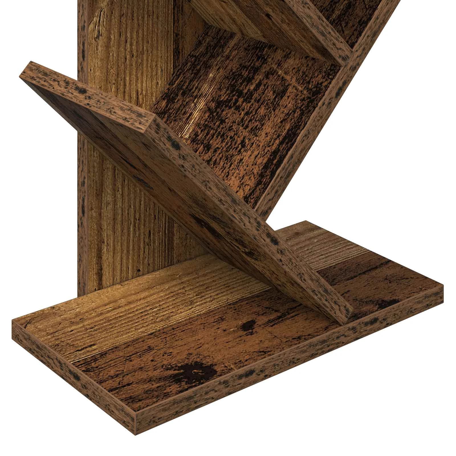 Polica za knjige Tree 6-nivojska 30 x 18 x 100 cm Star les - slika 7