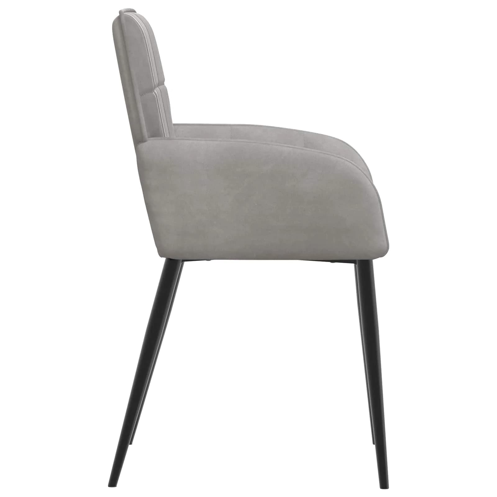 Jedilni stoli 2 kos Žamet Svetlo siva 57 x 50 x 85 cm - slika 4