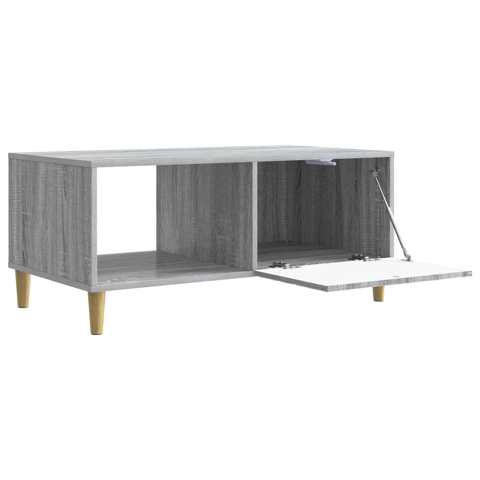 Klubska miza Siva Sonoma 90 x 50 x 40 cm Inženirski les - slika 3
