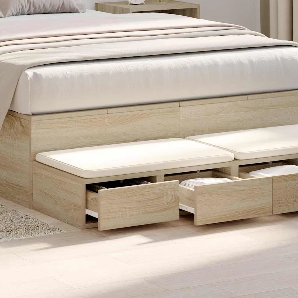 Posteljni predali Sonoma hrast 120 x 36,5 x 16,5 cm - slika 4