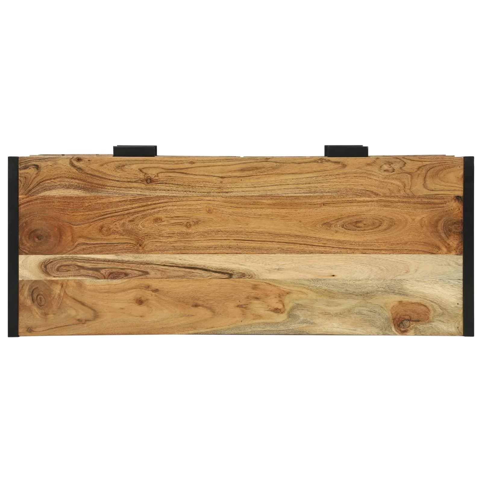 Konzolna miza Rjava 90 x 35 x 80 cm Masiven les akacije - slika 8