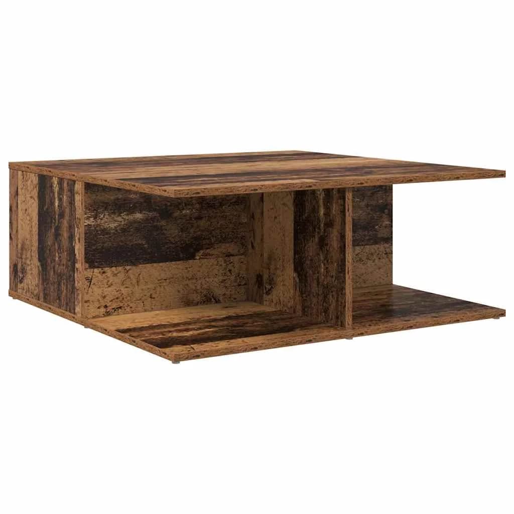 Klubska miza Stari les 80 x 80 x 31 cm Inženirski les - slika 8