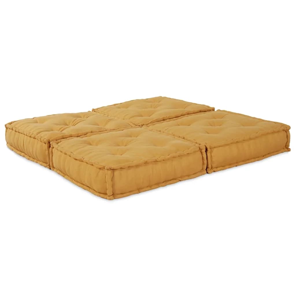 Modularna sedežna enota 2 kos Blago Rumena 140 x 70 x 36 cm - slika 2