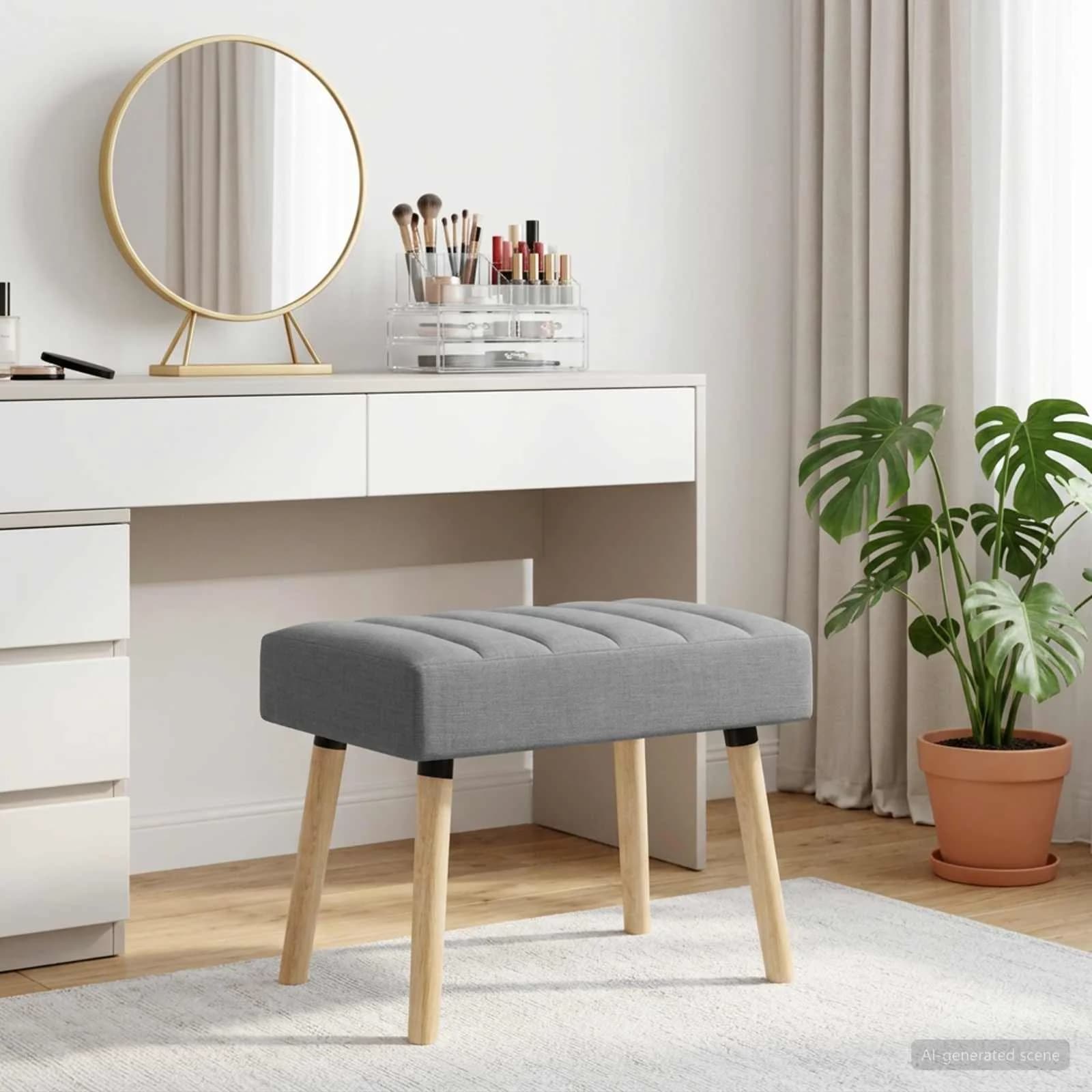 Bench z kanalnim oblazinjenjem Svetlo siva 60 x 40 x 45 cm