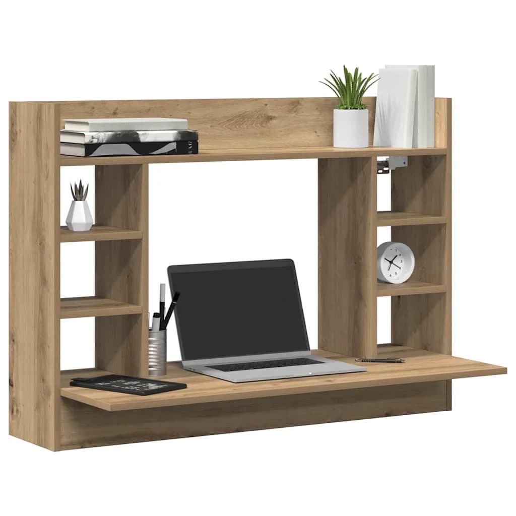Stenska miza artisan hrast Inženirski les 105 x 48 x 75 cm - slika 3