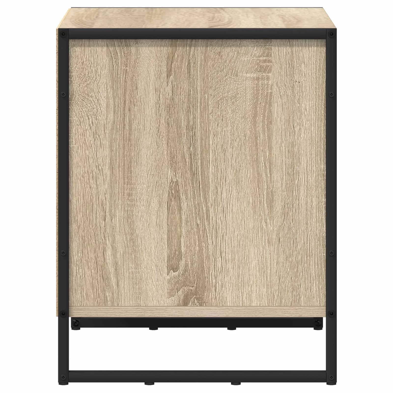 Nočna omarica 2 kos Sonoma 50 x 39.5 x 50 cm Inženirski les - slika 7