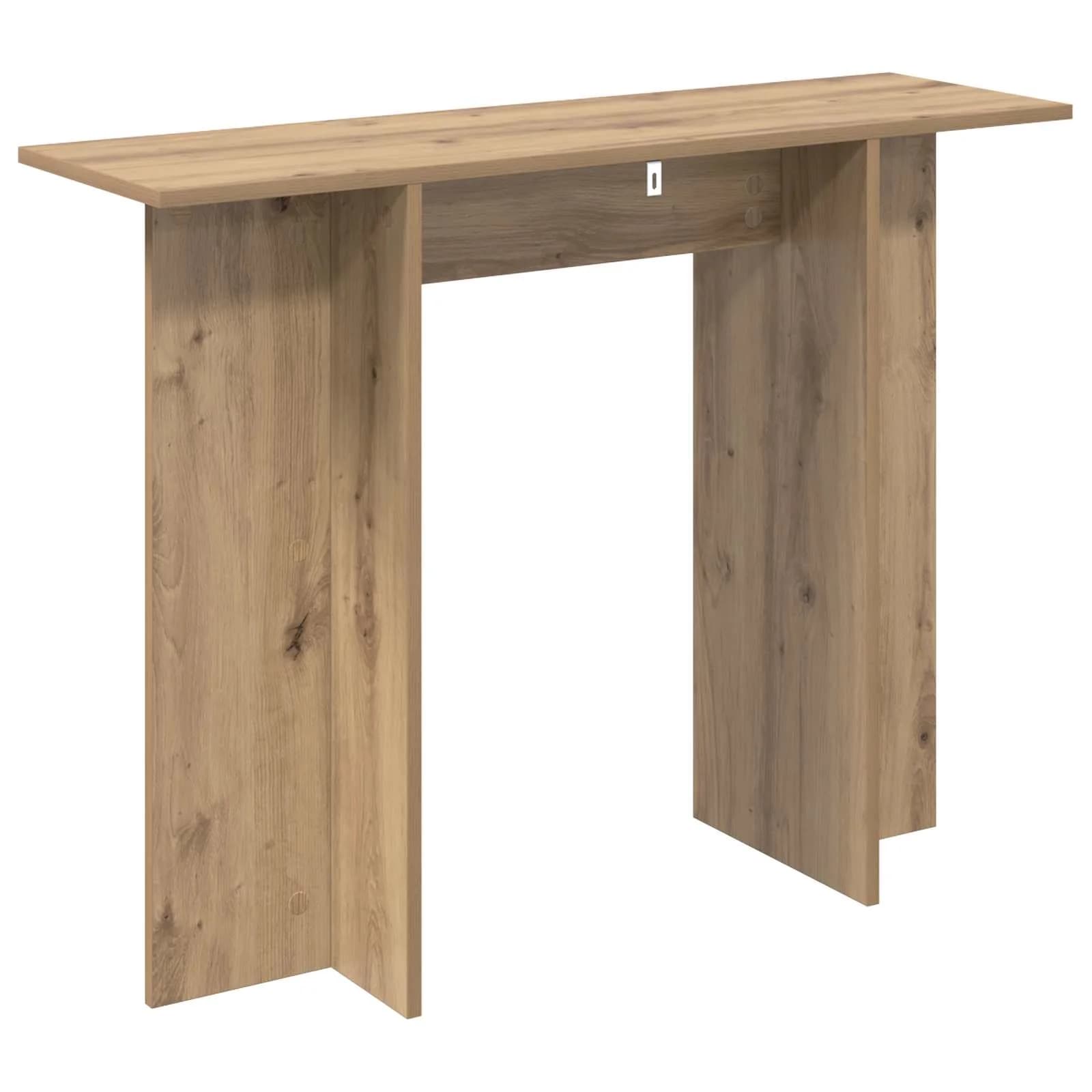 Konzolna miza Artisan hrast 100 x 30 x 75 cm Inženirski les - slika 7