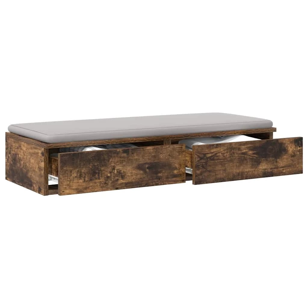 Posteljni predali s predalom Dimljeni oreh 80 x 36,5 x 16,5 cm - slika 3