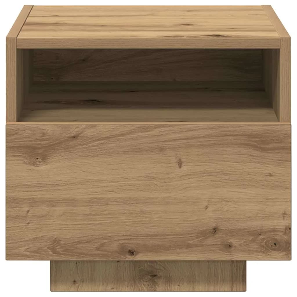 Nočna omarica 2 kos Umetni hrast 40 x 39 x 37 cm Inženirski les - slika 8