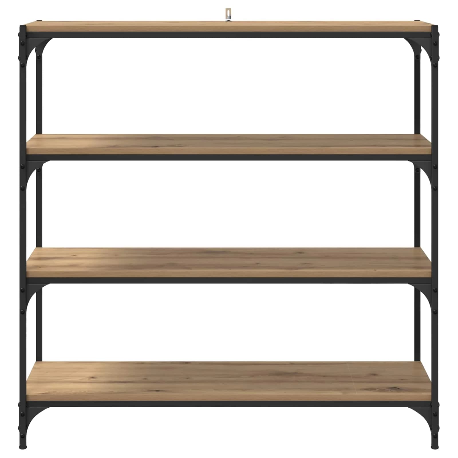 Knjigovni omar 3 nivojev 100 x 33 x 100 cm Umetni hrast - slika 5