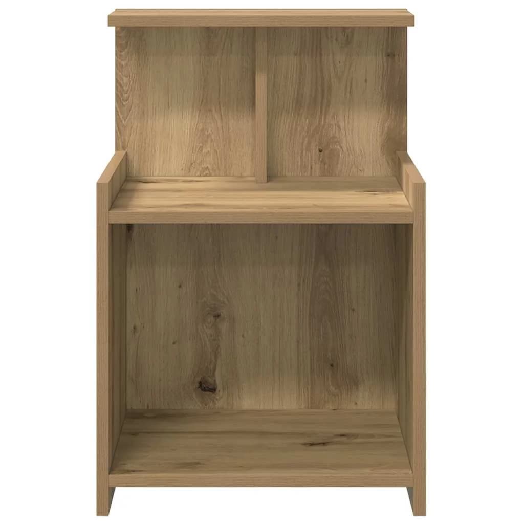 Nočna omarica 2 kos Umetni hrast 40 x 35 x 60 cm Inženirski les - slika 6