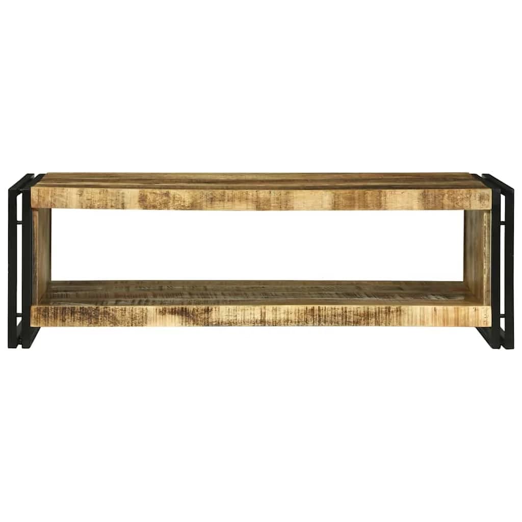 Klubska miza Rjava 120 x 50 x 38 cm Masiven les manga - slika 3