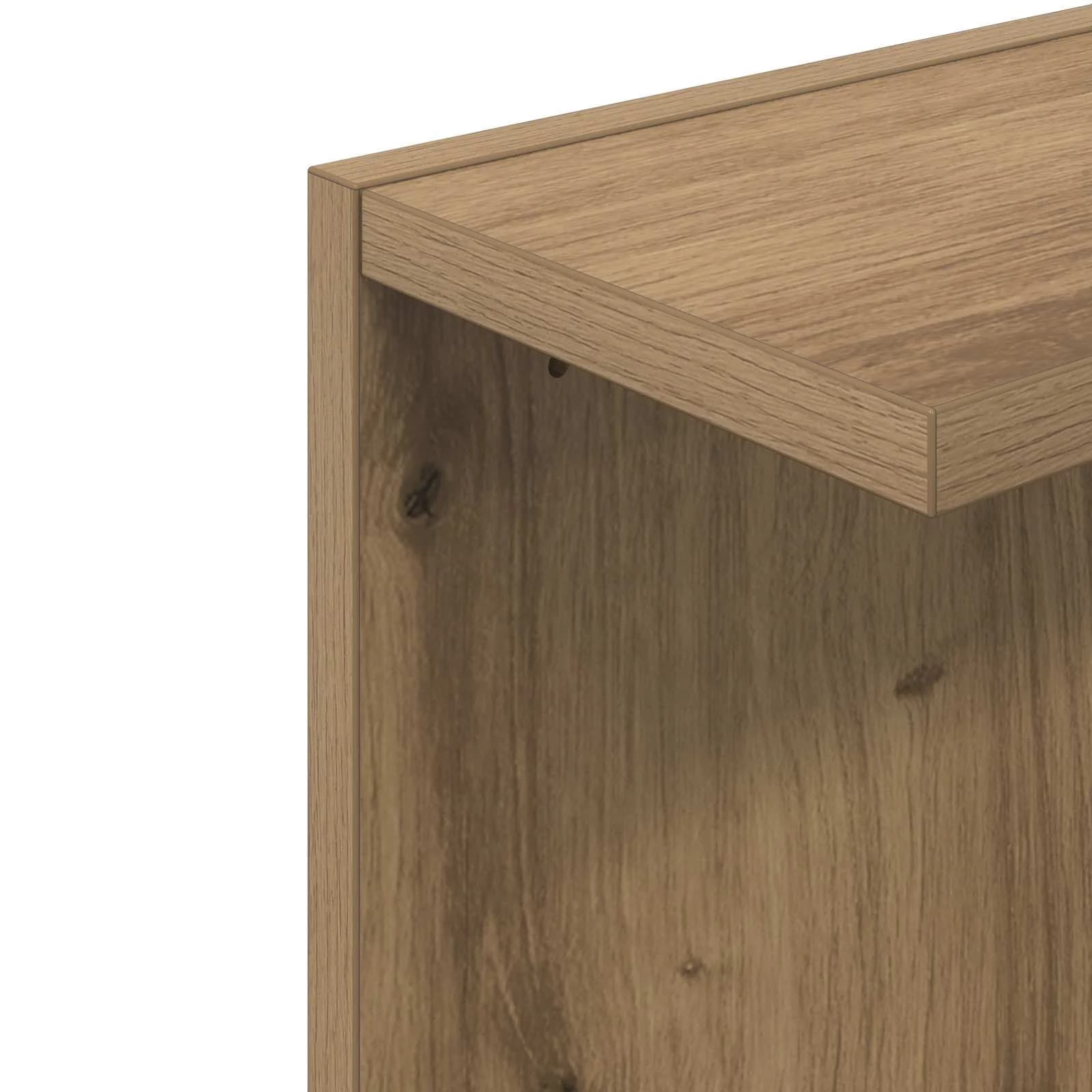 Stenska polica Artisan hrast 30 x 15 x 100 cm Inženirski les - slika 7