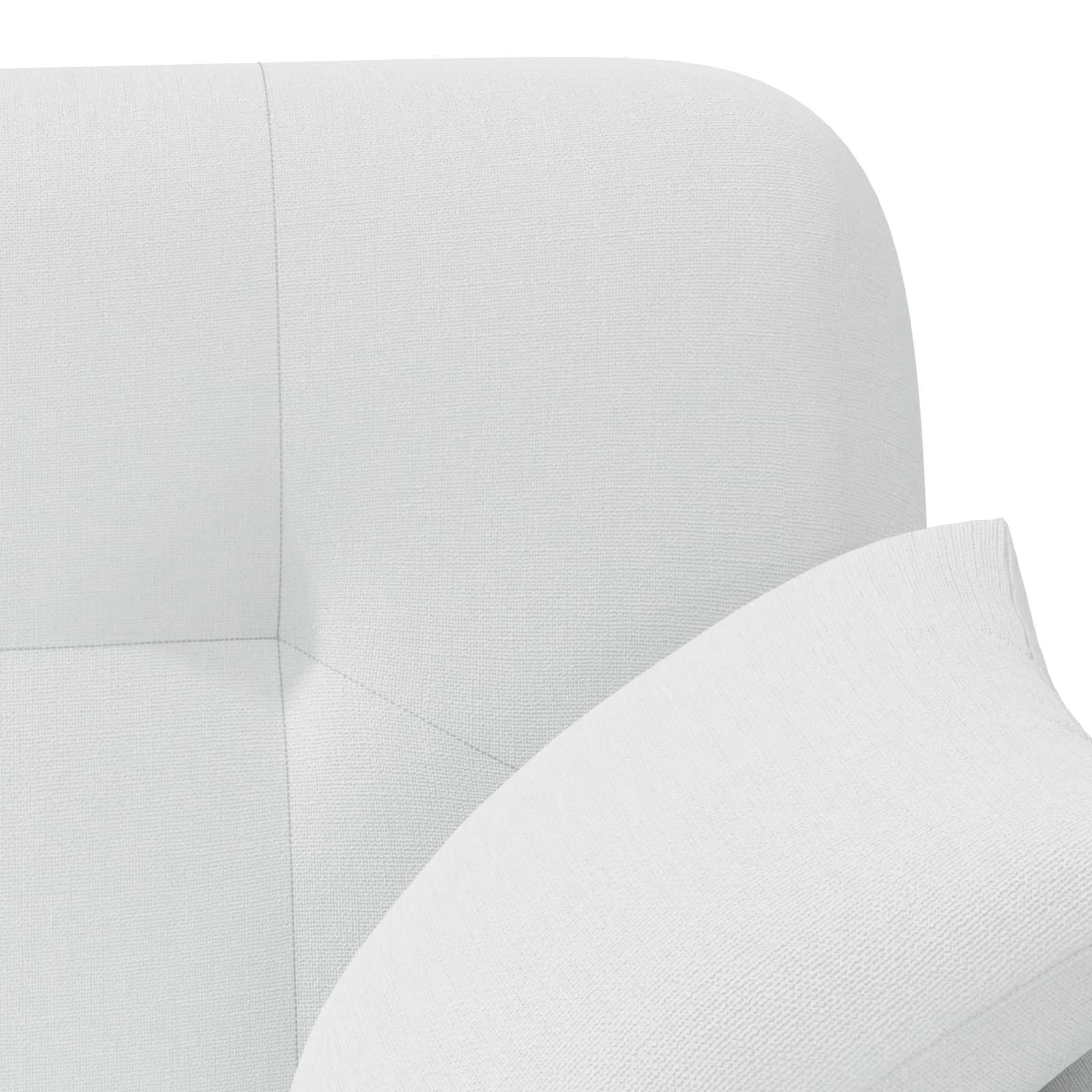 Dvojnica s gumbi Bela 120 x 65 x 79 cm Blago - slika 7