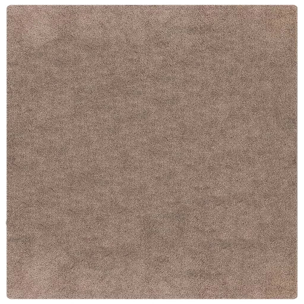 Antiskluzna Shaggy Preproga Rjava 200 x 200 cm PP - slika 2