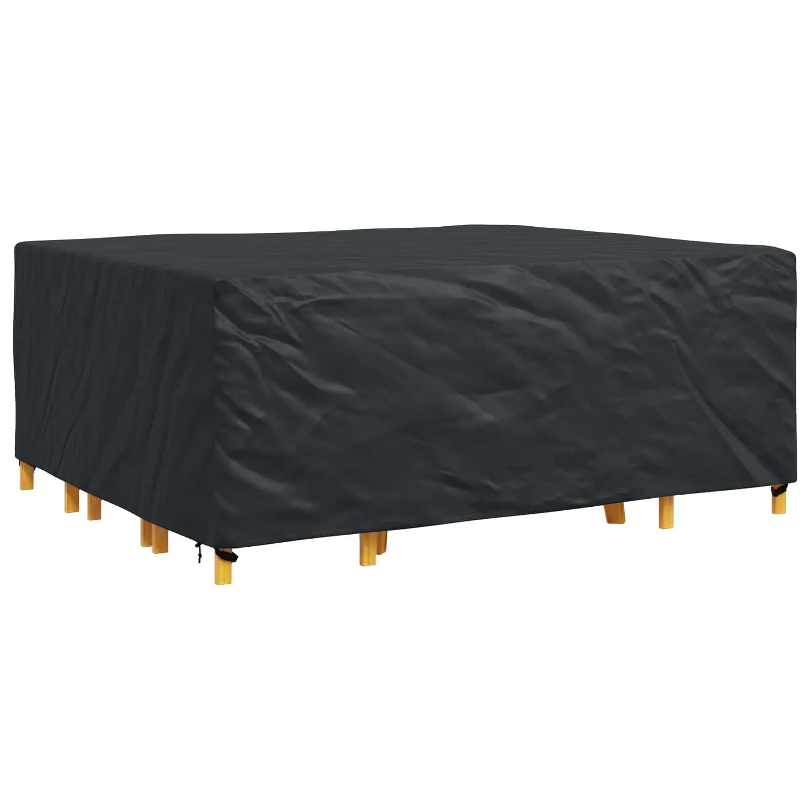 Prevleka za pohištvo Enobarvno Črna 250 x 210 x 70 cm 420D - slika 3