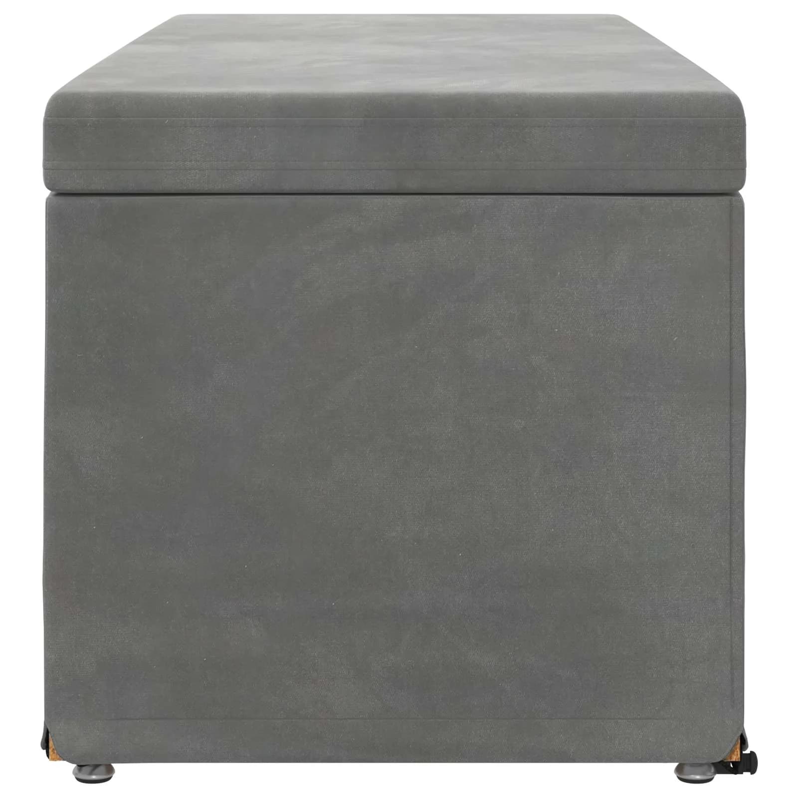 Stolica Temno siva 101 x 41 x 40 cm Samet in Umetno Leseno - slika 5