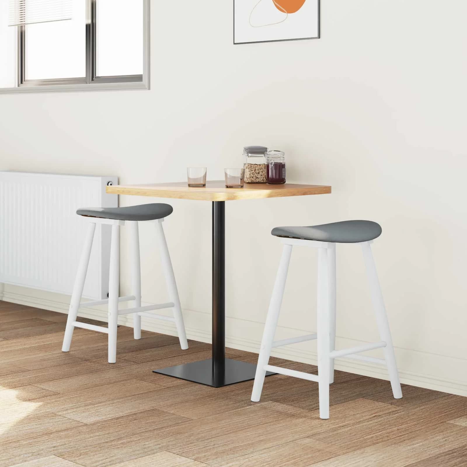 Jedilni stoli 2 kos Masivno gumovo les Bela 46 x 37 x 63 cm - slika 3